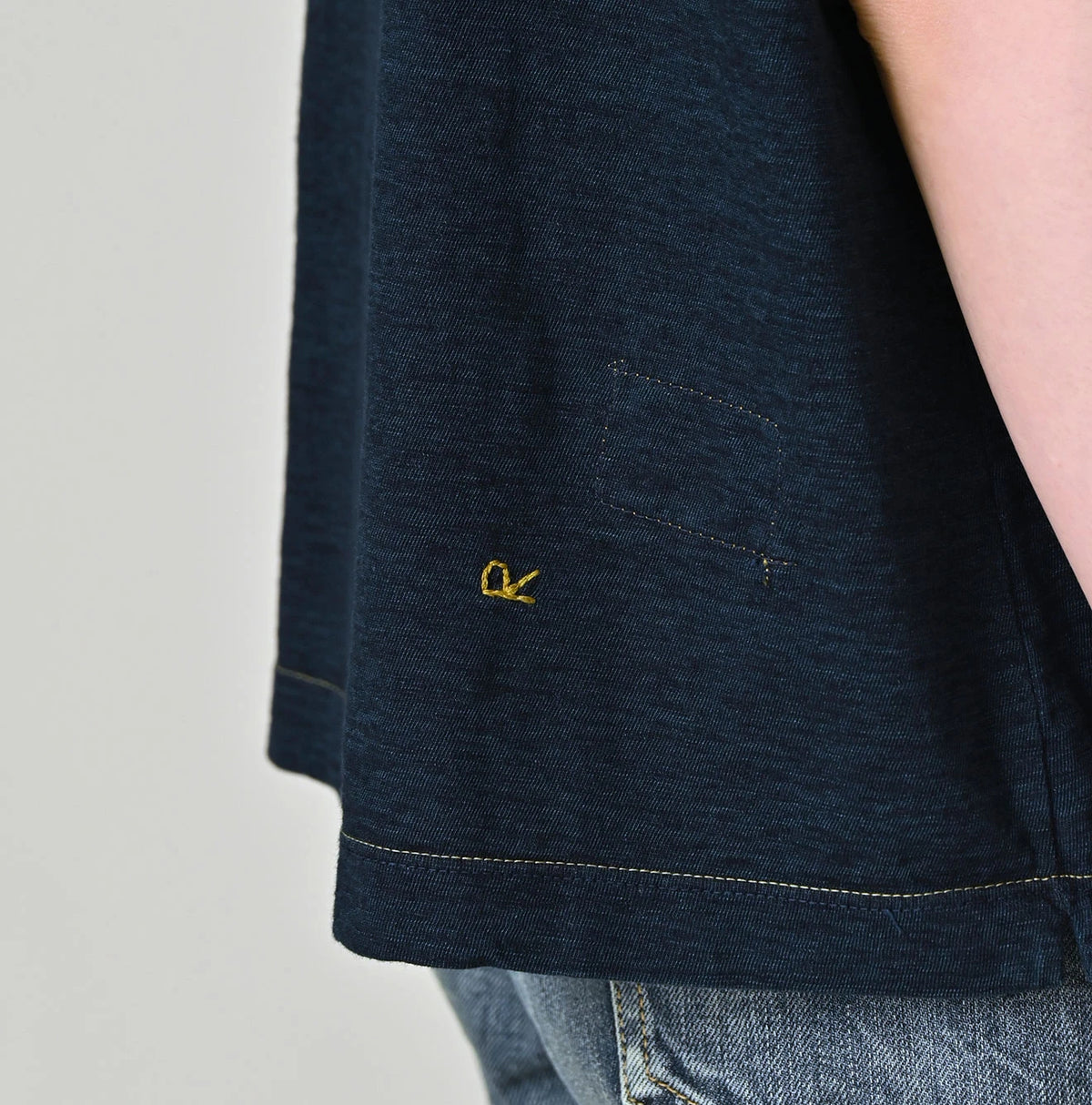 45R Indigo Flamingway Embroidery M-Camisole