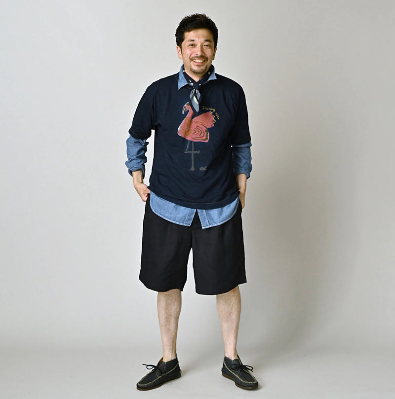 45R Indigo Bettouch Flamingway 908 45 Star T-Shirt - Image 3