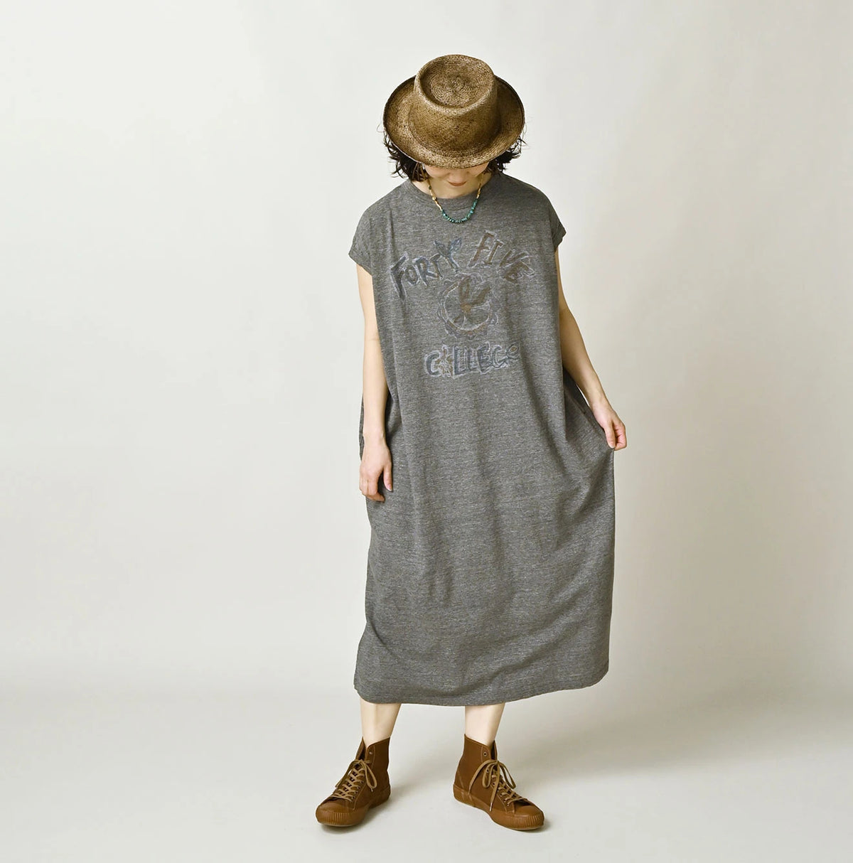 45R Hippie Flower College M-Dress (Top-Dyed)