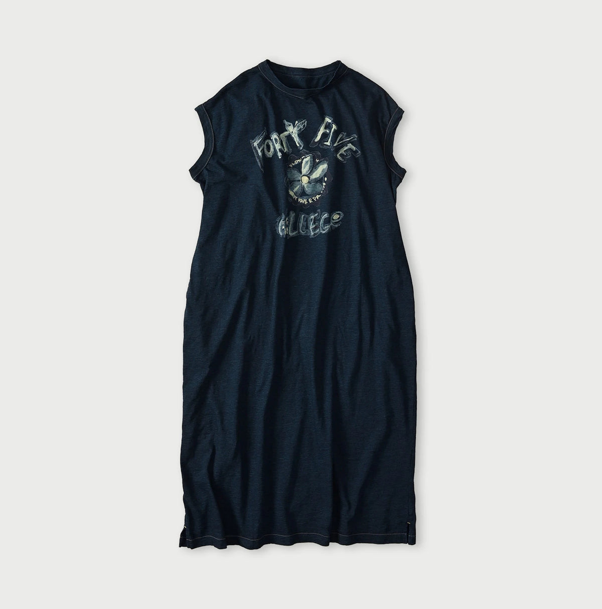 45R Indigo Hippie Flower College M-Dress
