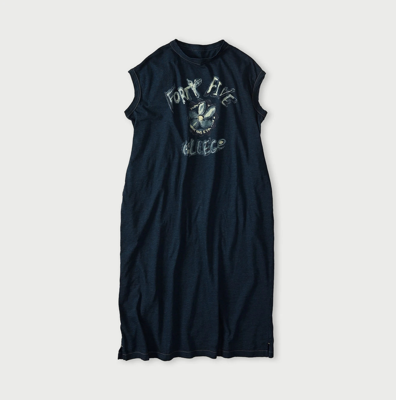 45R Indigo Hippie Flower College M-Dress - Image 1