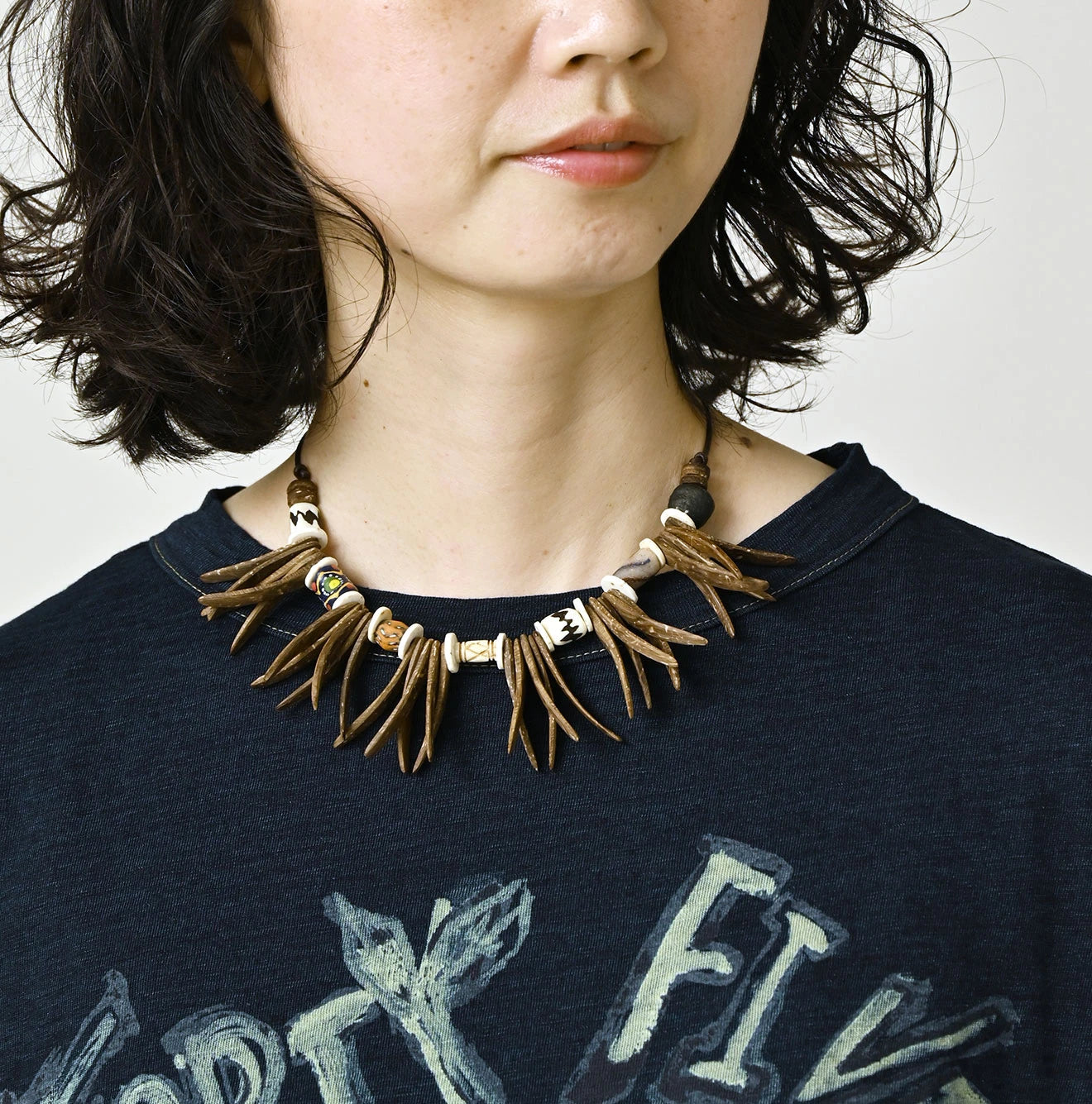 45R Indigo Hippie Flower College M-Dress - Image 5