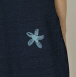 45R Indigo Hippie Flower College M-Dress