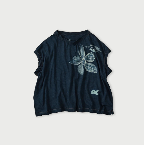 45R Indigo Hippie Flower M-Camisole
