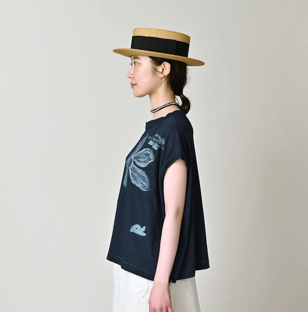 45R Indigo Hippie Flower M-Camisole