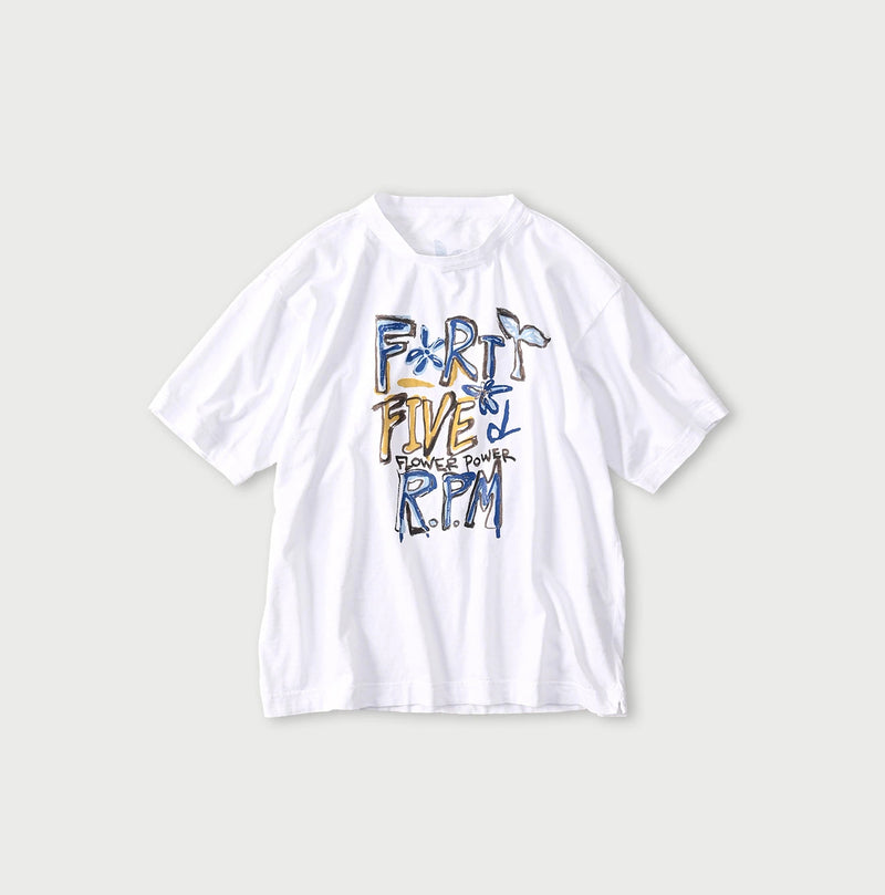 45R Ocean 908 Hippie Flower Logo T-shirt - Image 1
