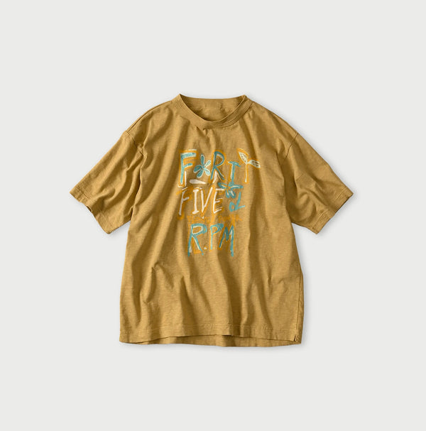 45R Ocean 908 Hippie Flower Logo T-shirt