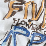 45R Ocean 908 Hippie Flower Logo T-shirt