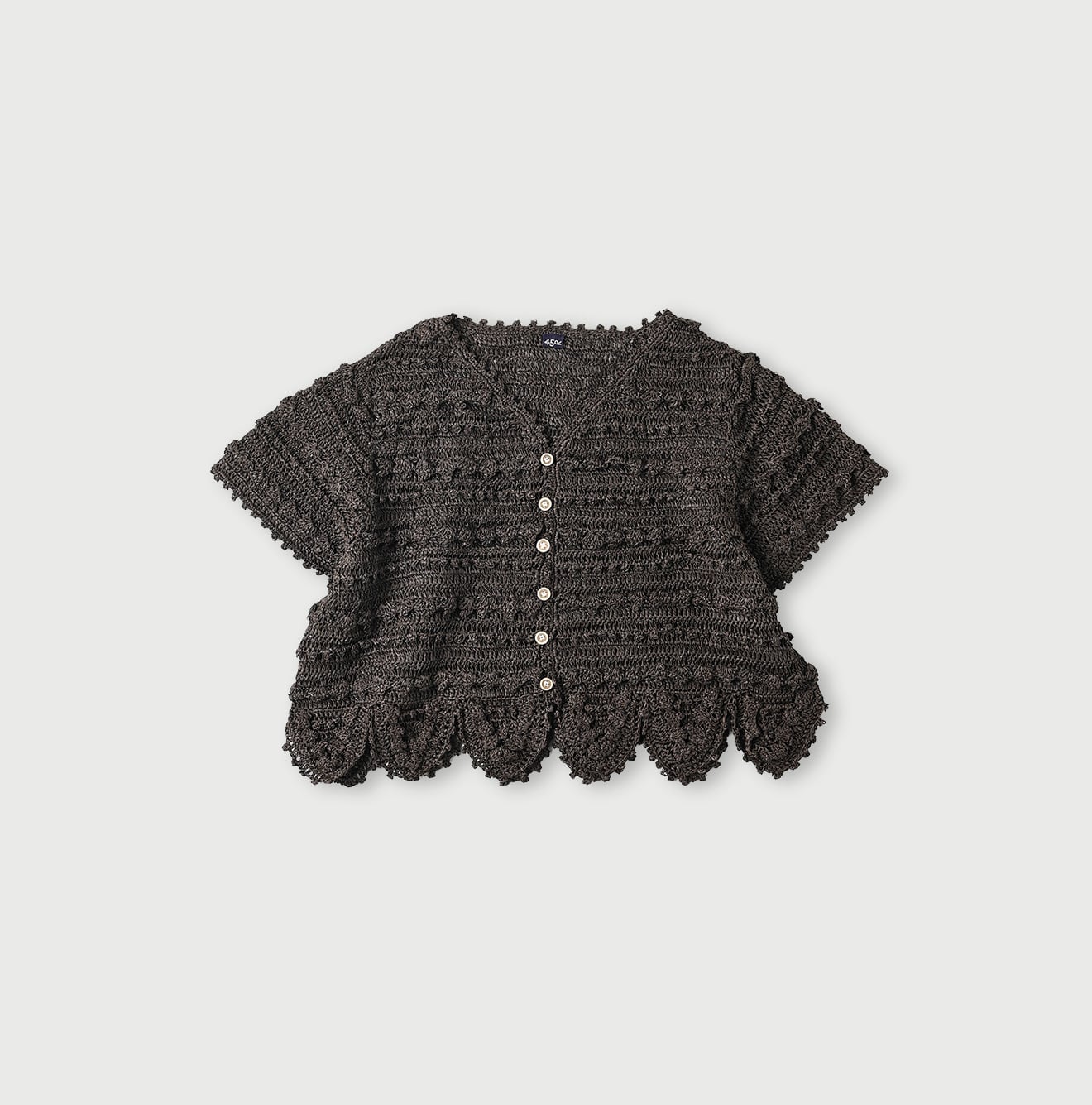 45R Washi Knit de Lace Cardigan - Image 2