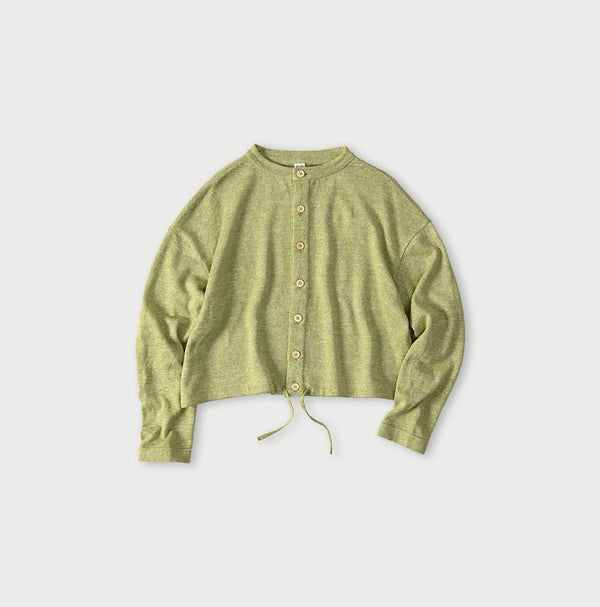 45R Linen Super Gauze Square Cardigan