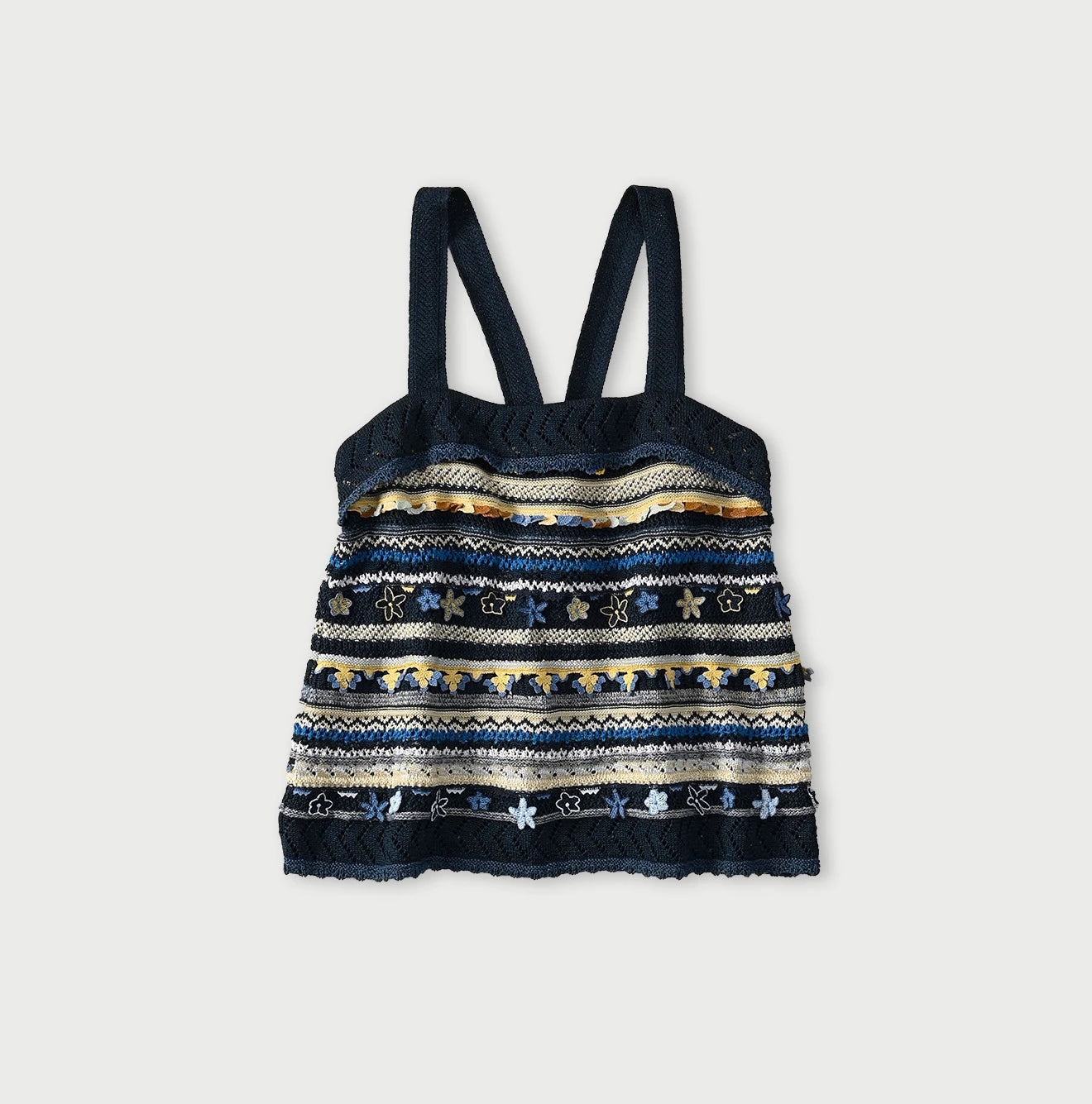 45R Indigo Lei Lei Jacquard Camisole - Image 1