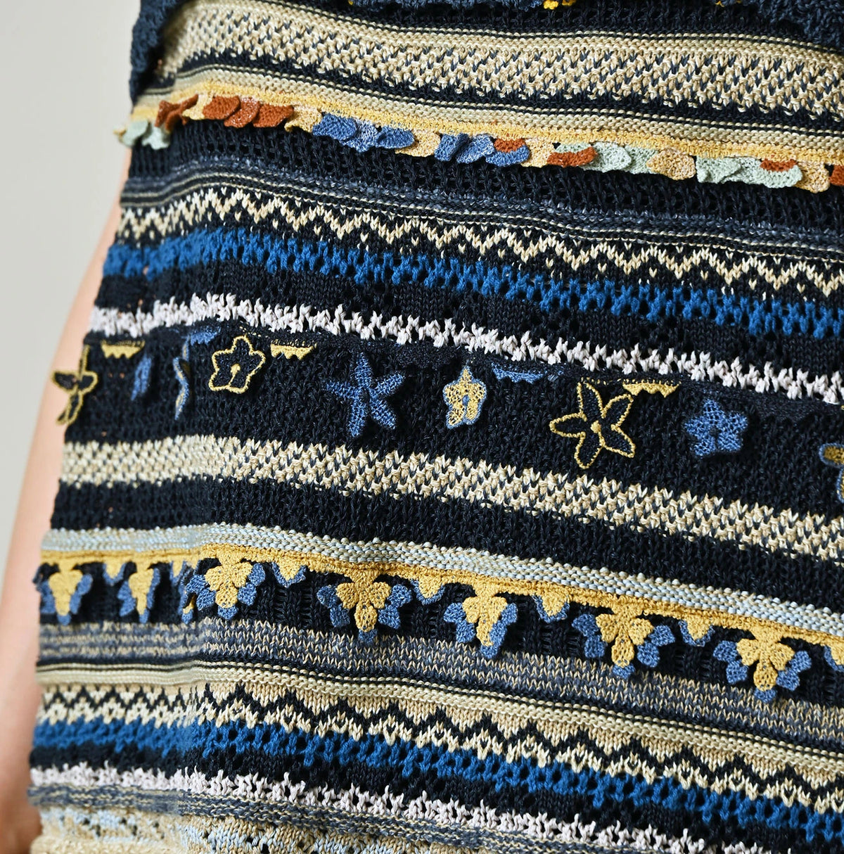 45R Indigo Lei Lei Jacquard Camisole