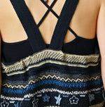 45R Indigo Lei Lei Jacquard Camisole