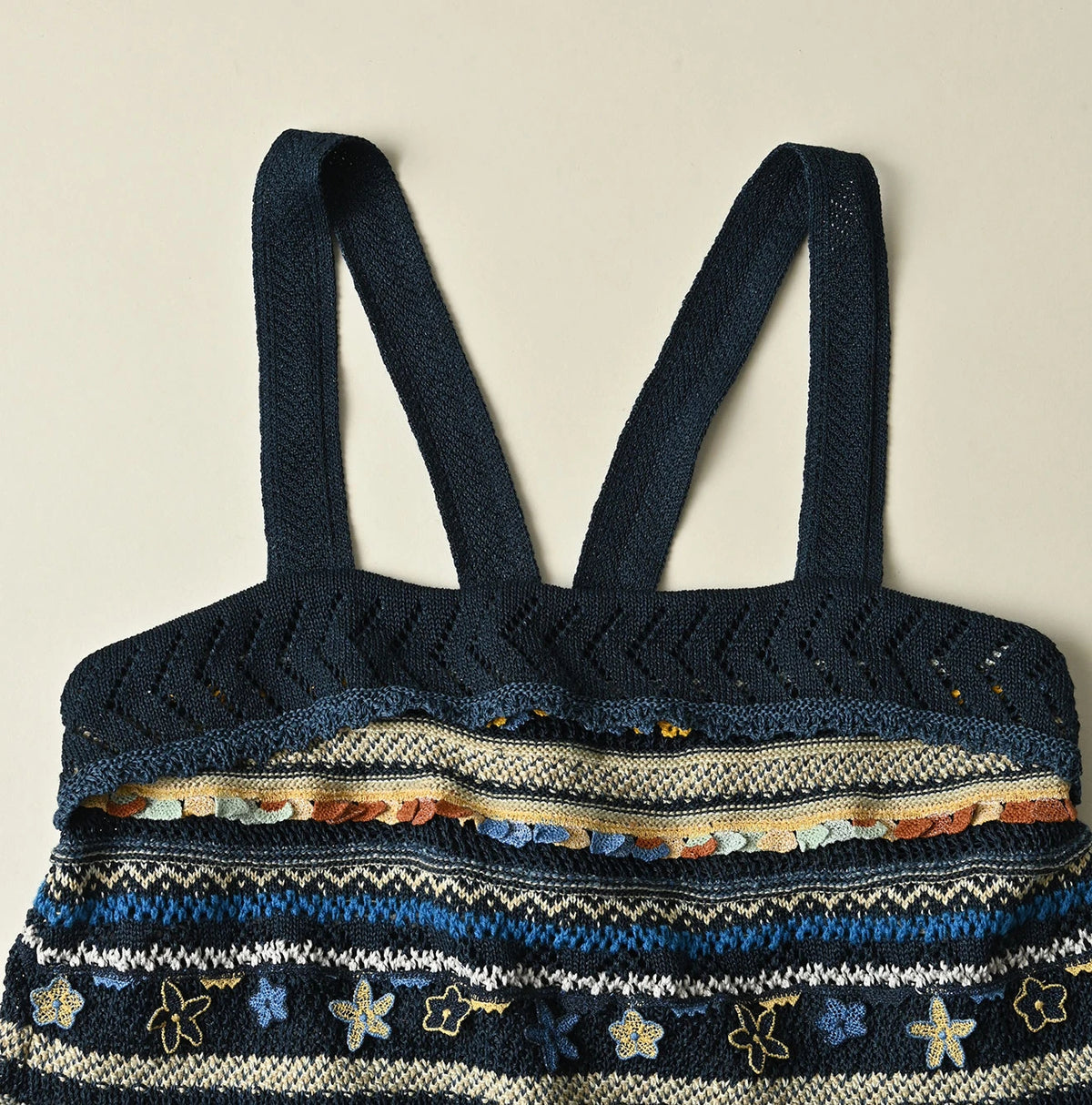 45R Indigo Lei Lei Jacquard Camisole