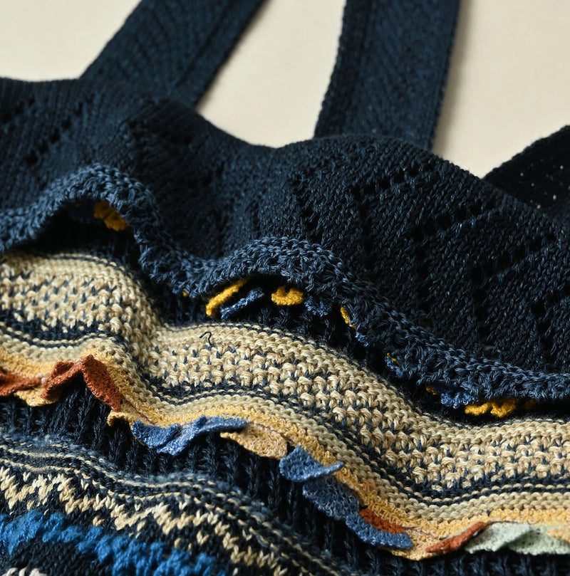 45R Indigo Lei Lei Jacquard Camisole - Image 14
