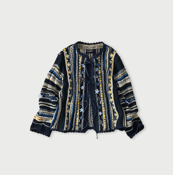 45R Indigo Lei Lei Jacquard Bolero