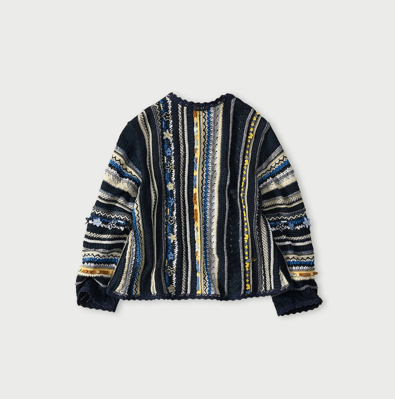 45R Indigo Lei Lei Jacquard Bolero - Image 12