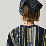 45R Indigo Lei Lei Jacquard Bolero
