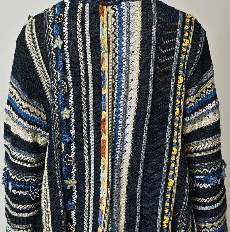 45R Indigo Lei Lei Jacquard Bolero - Image 10
