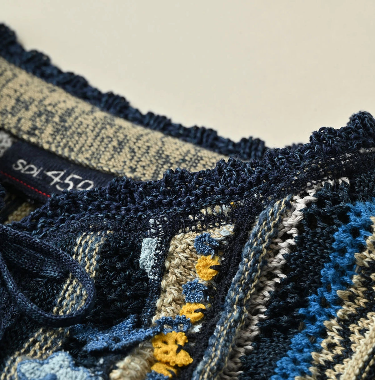 45R Indigo Lei Lei Jacquard Bolero