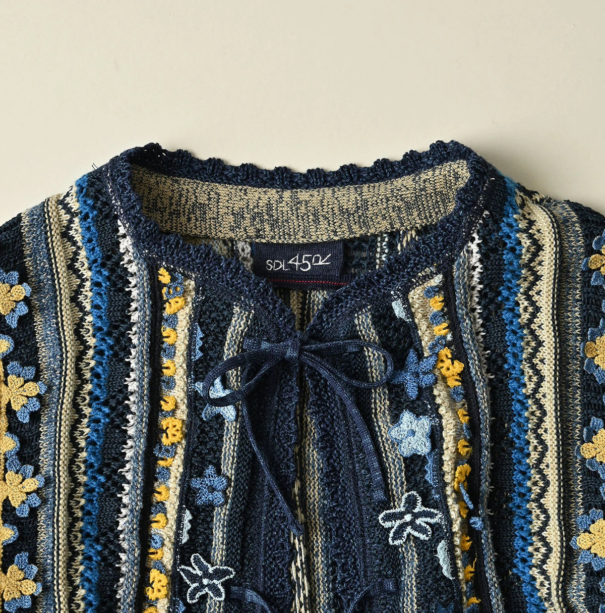 45R Indigo Lei Lei Jacquard Bolero