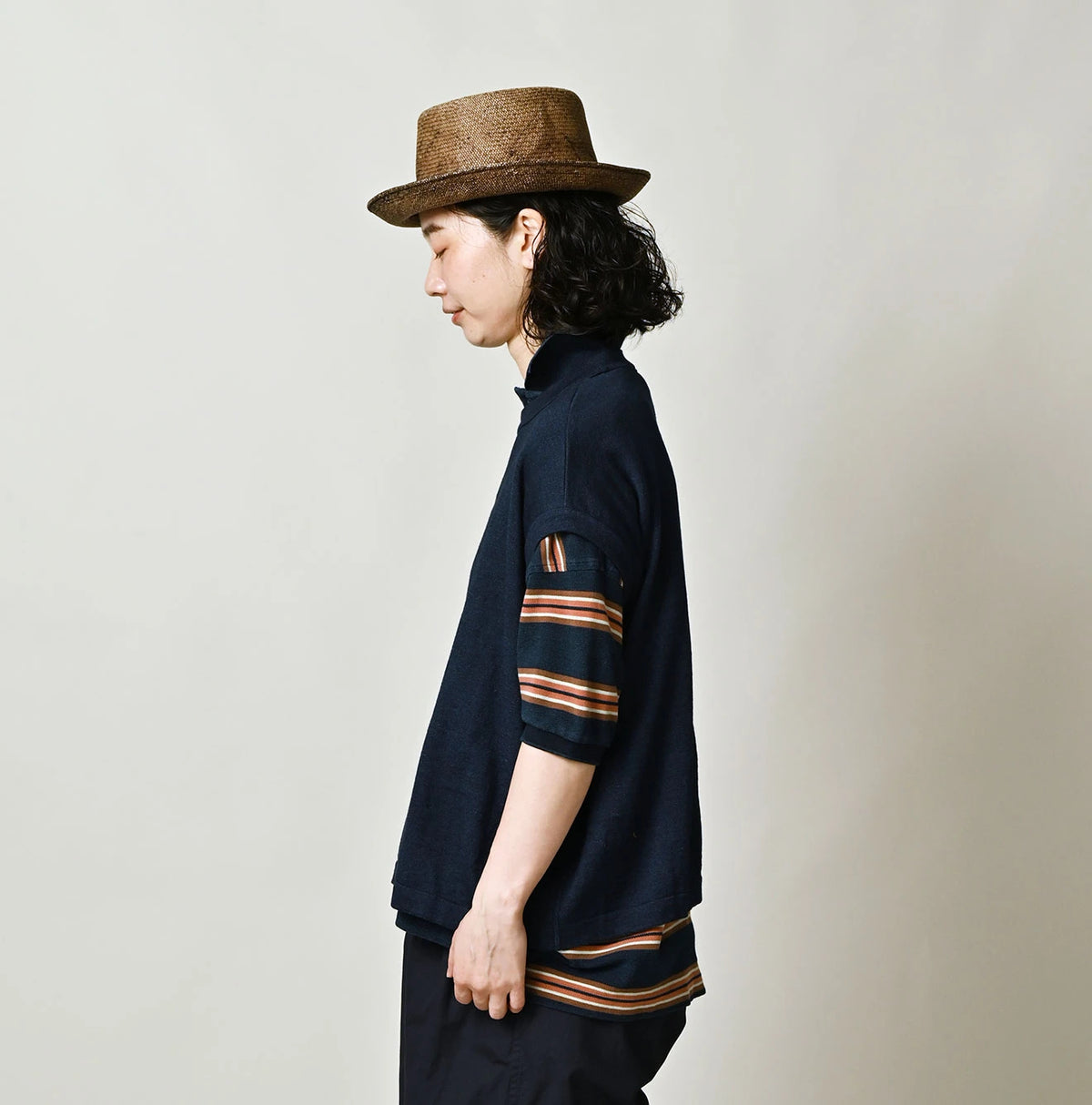 45R Indigo Hula Girl Jacquard M-Camisole