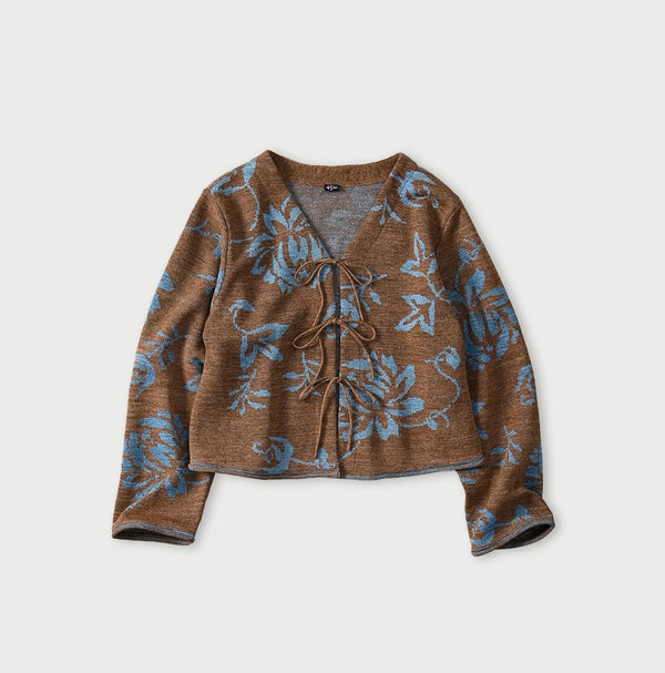 45R Lei Aloha Jacquard Cardigan
