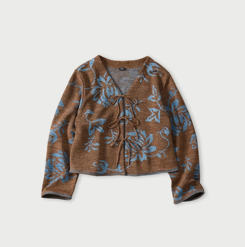 45R Lei Aloha Jacquard Cardigan - Image 2