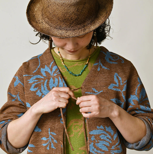 45R Lei Aloha Jacquard Cardigan