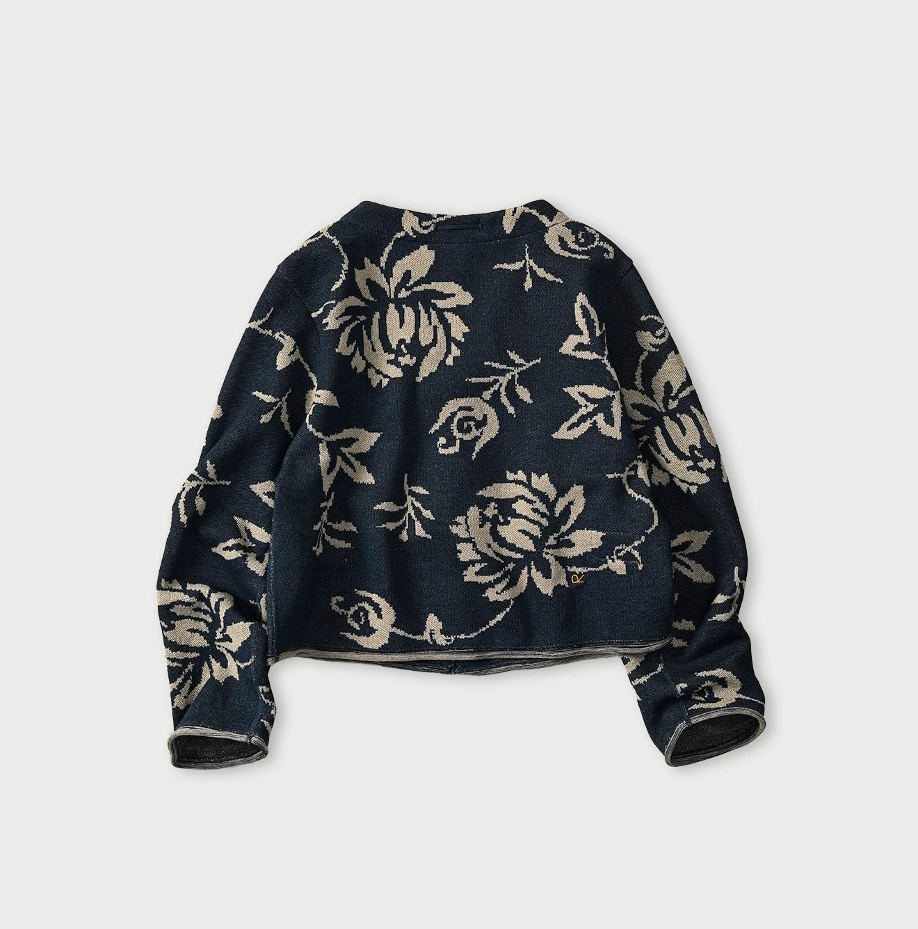 45R Indigo Lei Aloha Jacquard Cardigan - Image 11