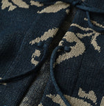 45R Indigo Lei Aloha Jacquard Cardigan