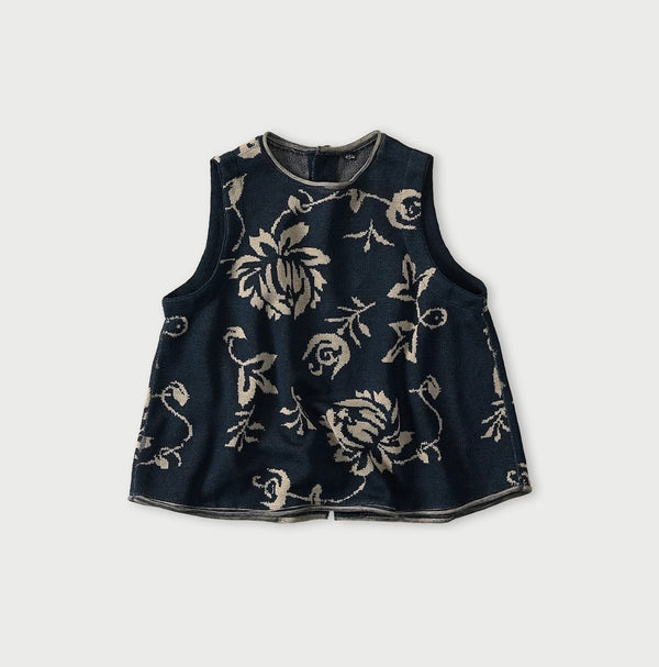 45R Indigo Lei Aloha Jacquard Camisole