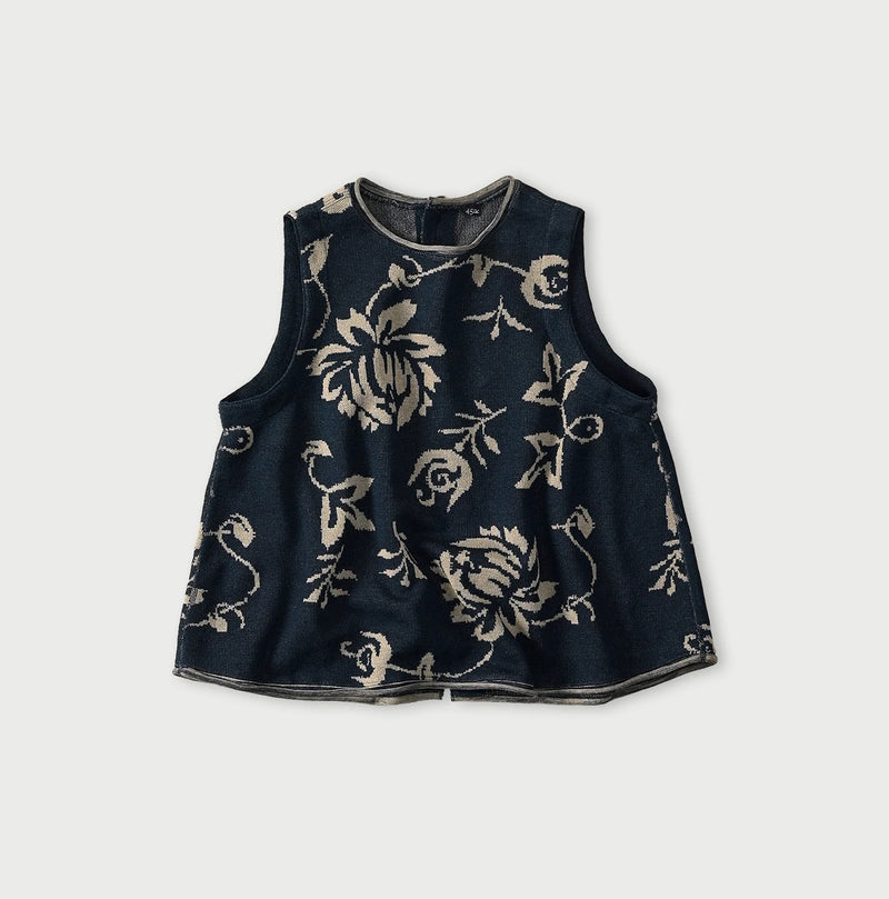 45R Indigo Lei Aloha Jacquard Camisole - Image 1