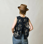 45R Indigo Lei Aloha Jacquard Camisole