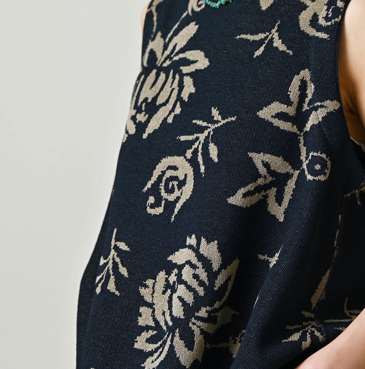 45R Indigo Lei Aloha Jacquard Camisole