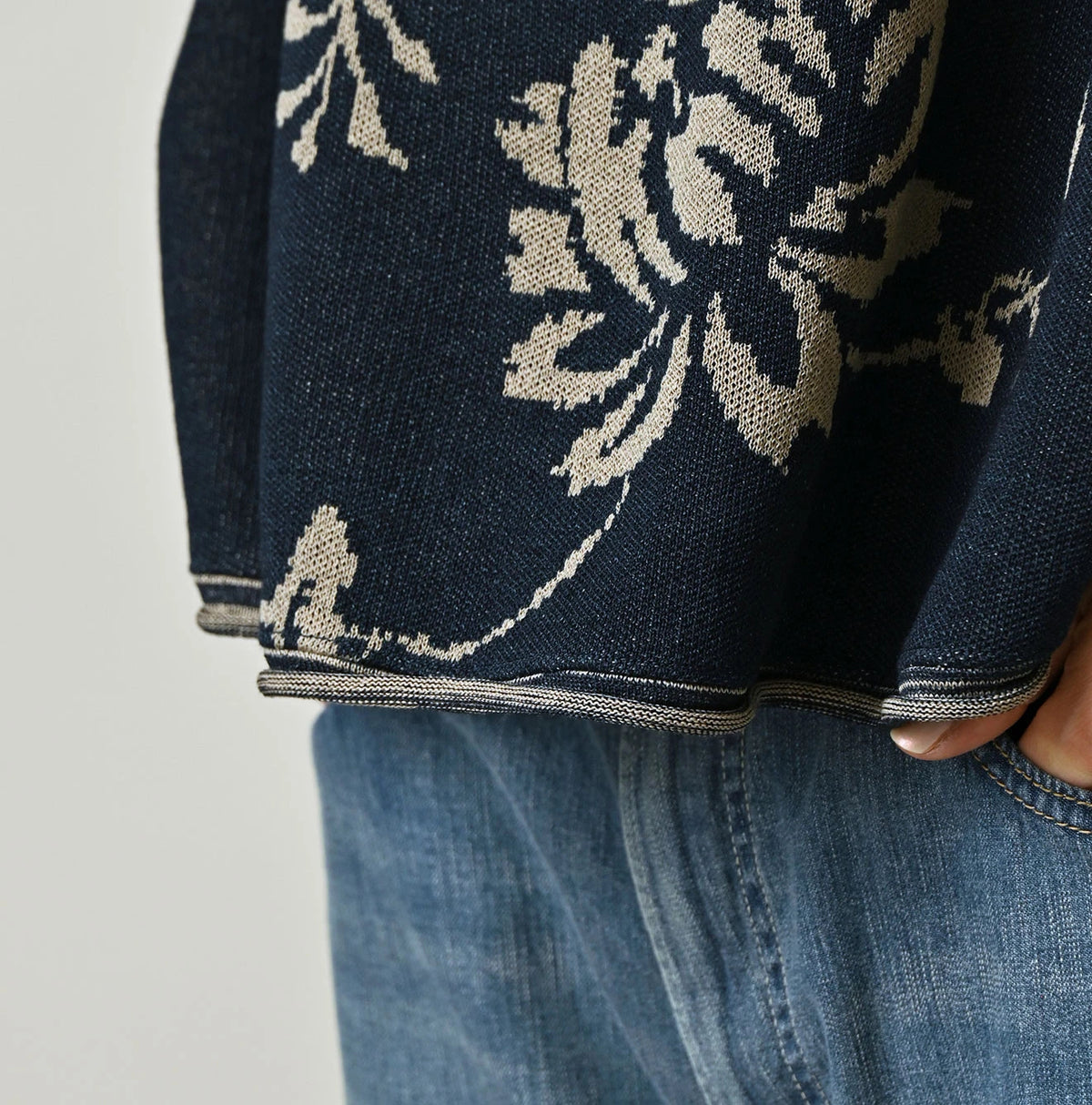 45R Indigo Lei Aloha Jacquard Camisole