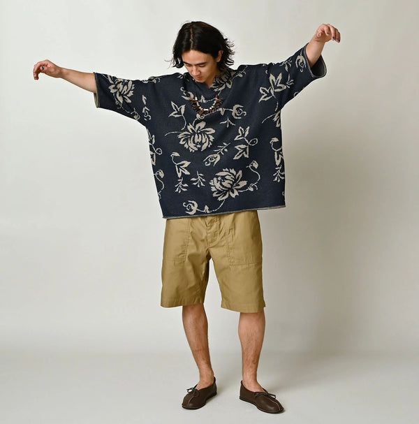 45R Indigo Lei Aloha Jacquard 908 T-shirt