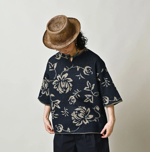 45R Indigo Lei Aloha Jacquard 908 T-shirt