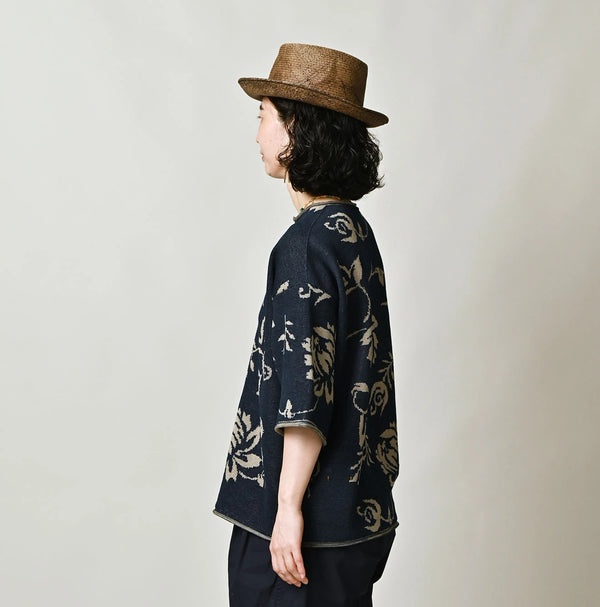 45R Indigo Lei Aloha Jacquard 908 T-shirt