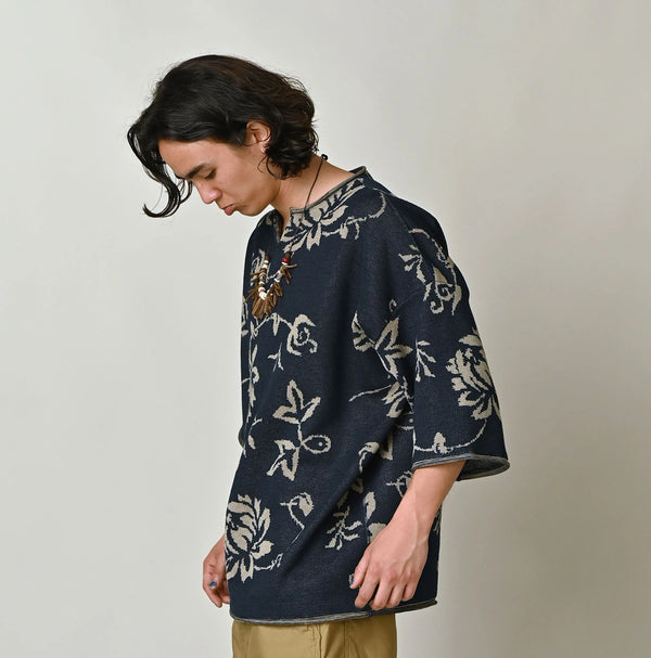 45R Indigo Lei Aloha Jacquard 908 T-shirt