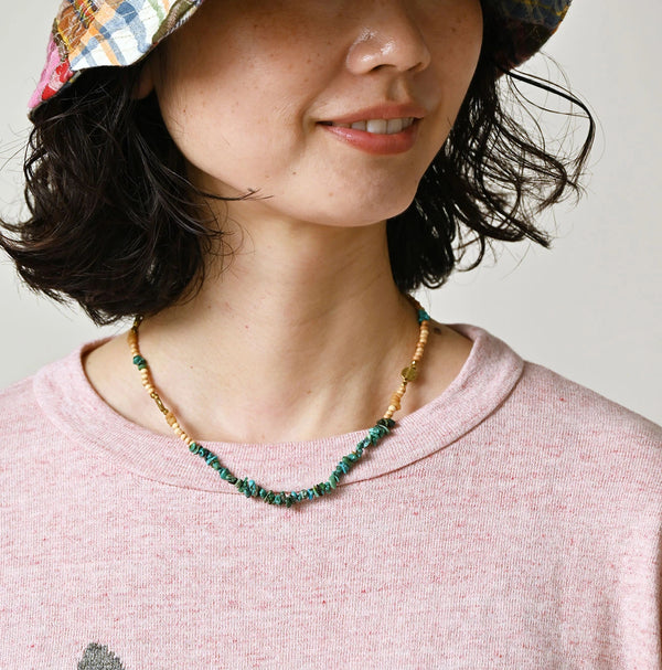 45R Turquoise × Antique Beads Necklace