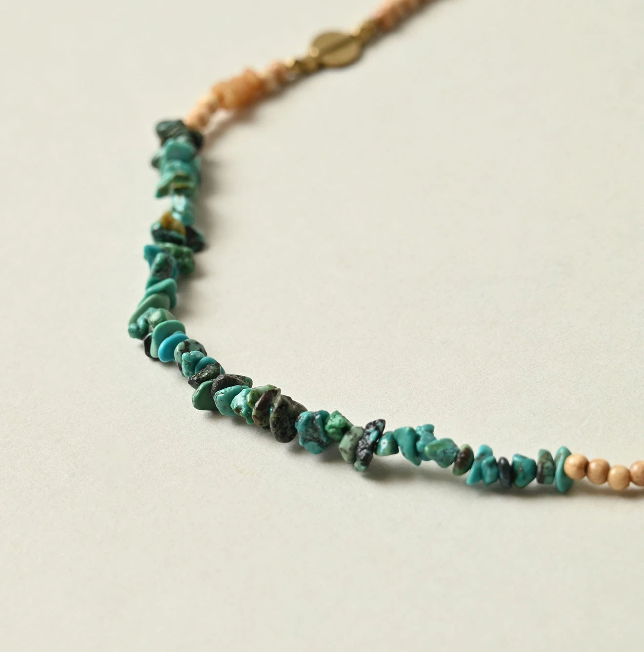 45R Turquoise × Antique Beads Necklace - Image 9