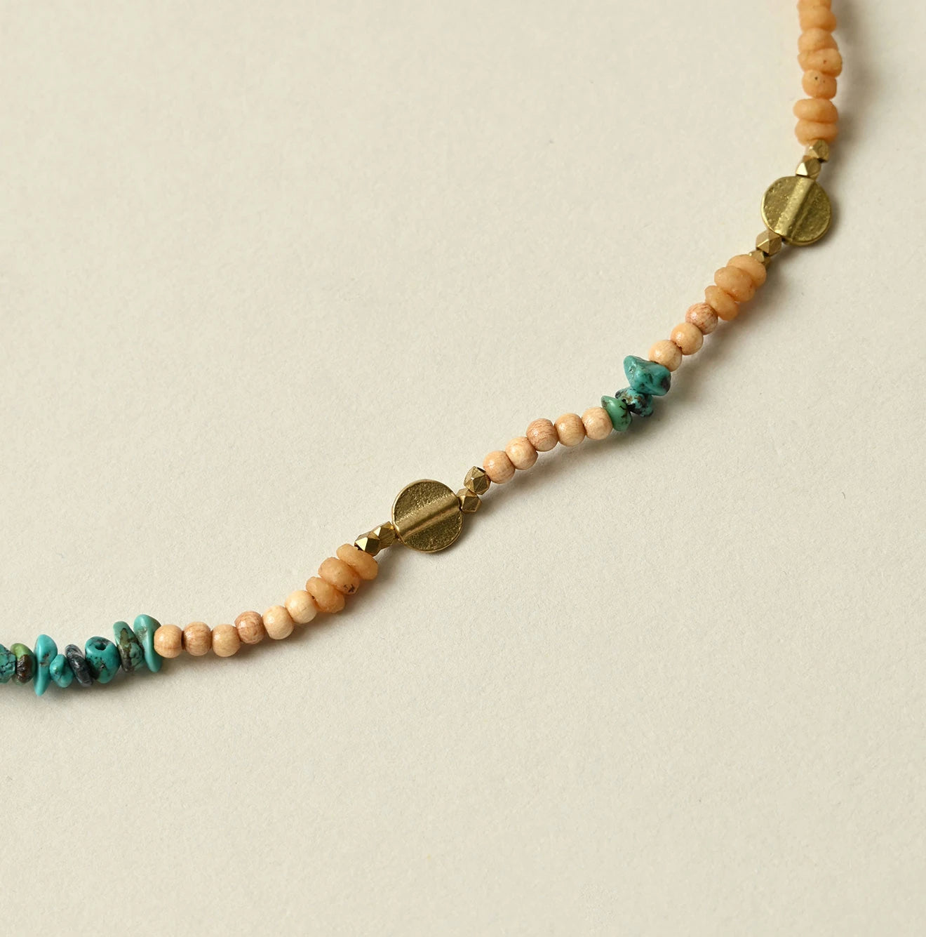 45R Turquoise × Antique Beads Necklace