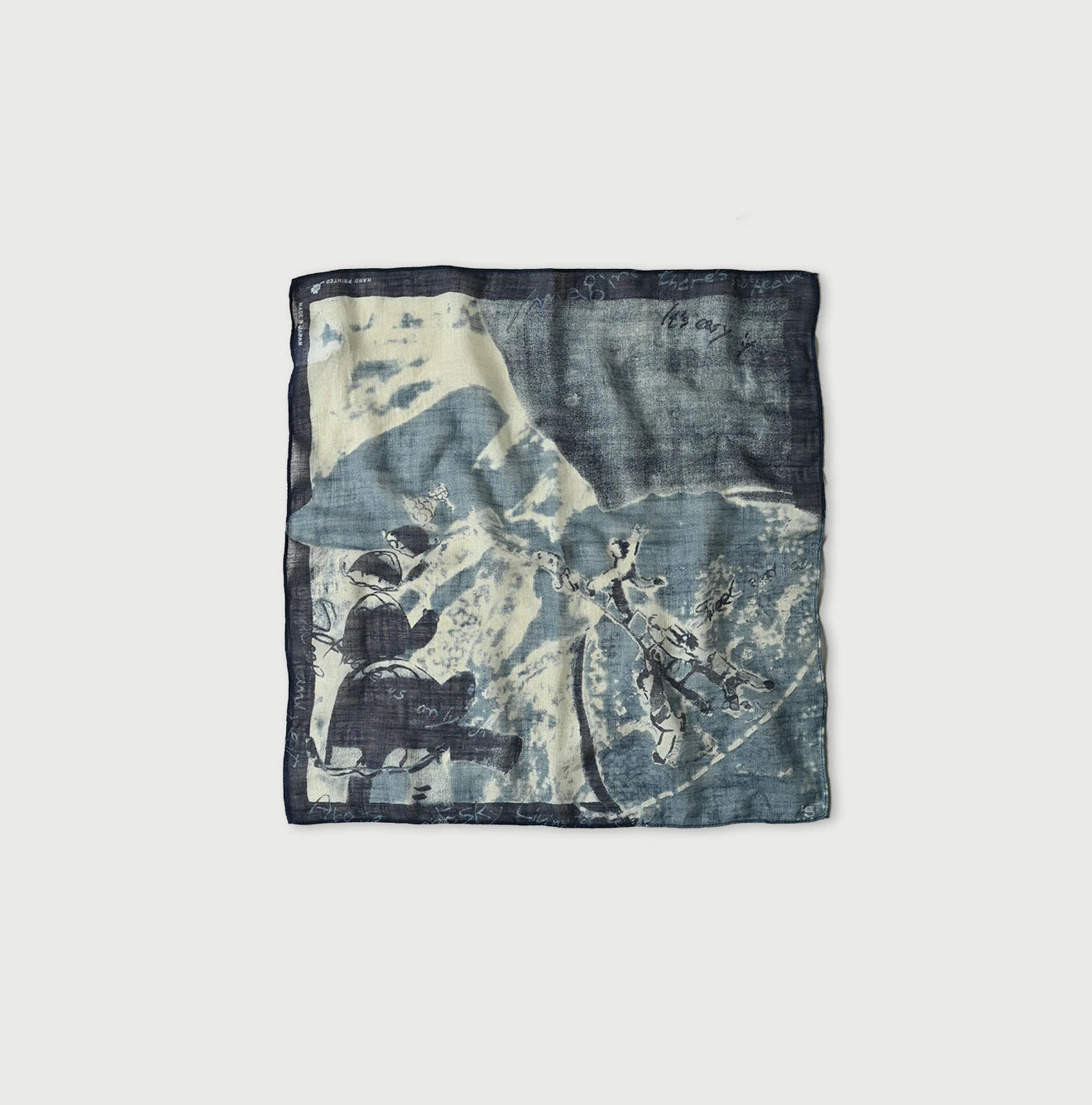 45R Indigo Picture Book Bandana - Image 2