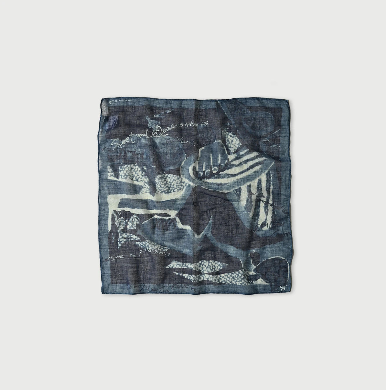 45R Indigo Picture Book Bandana - Image 4