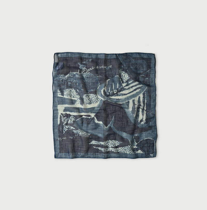 45R Indigo Picture Book Bandana - Image 4