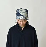 45R Indigo Picture Book Bandana