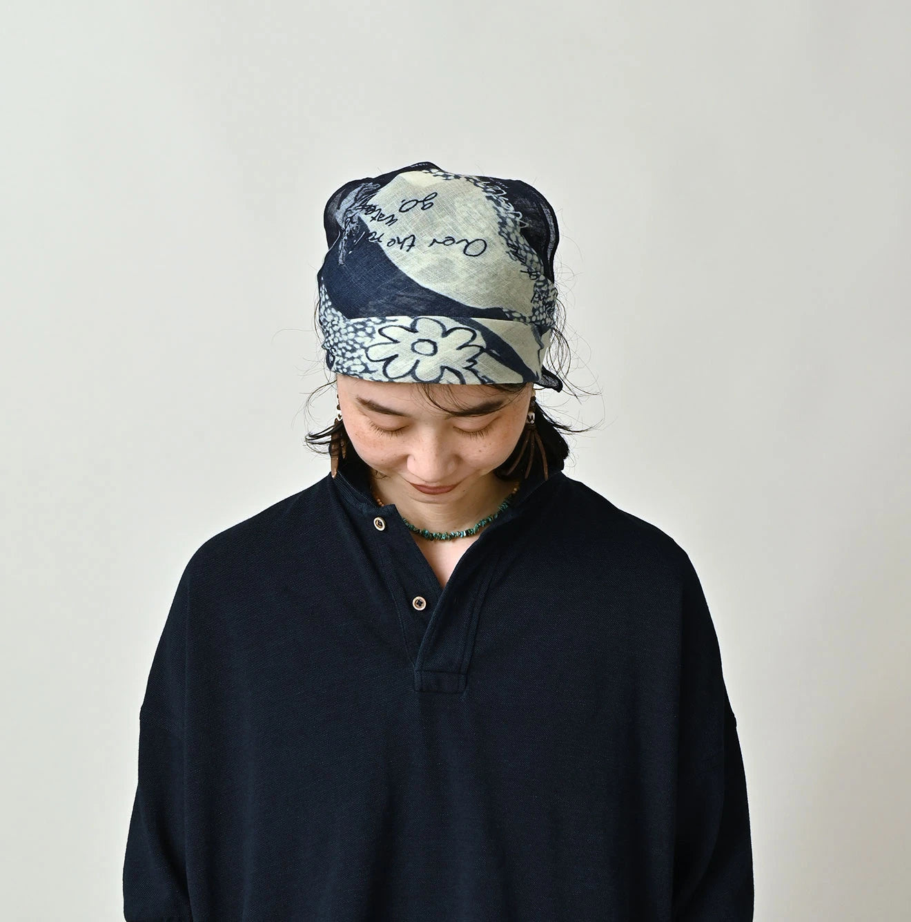 45R Indigo Picture Book Bandana - Image 10