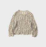 45R Linen Ribbon Batten Lace Bolero