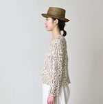 45R Linen Ribbon Batten Lace Bolero